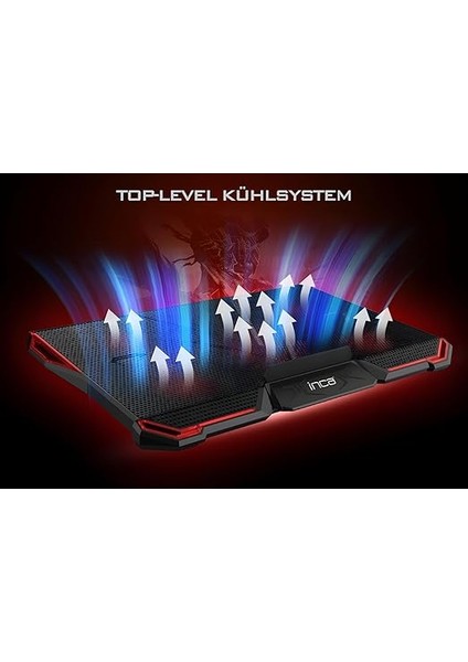 Notebook Soğutucu Stand| 5 Adet Sessiz Fanlı Laptop Soğutma Pedi, 2200 Rpm, Ayarlanabilir Fan Sistemi, Ledli, 14–17 Inç Uyumlu indirimleri