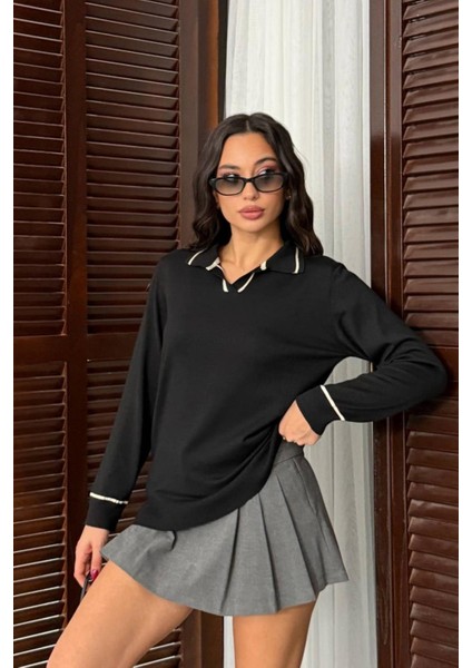 Ribelle Siyah Triko Kazak