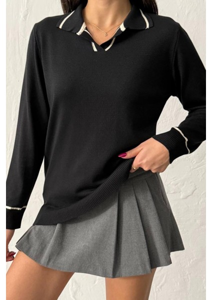 Ribelle Siyah Triko Kazak fiyatları