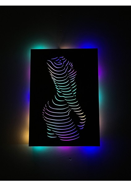 Rgb LED Işıklı Kadın Figürü