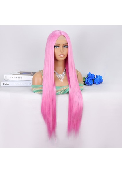 Pembe Ekstra Uzun Tül Peruk modelleri