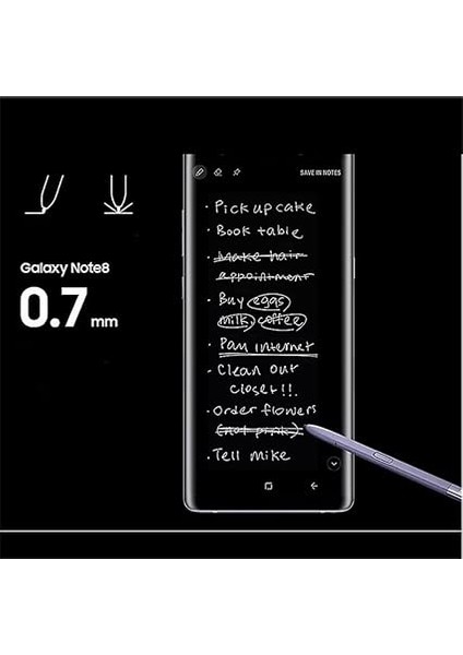 Kalem S Pen Samsung Galaxy Note 8 Yedek Kalem, Galaxy Note 8 Stylus S Pen ile Uyumlu (Siyah) indirimleri