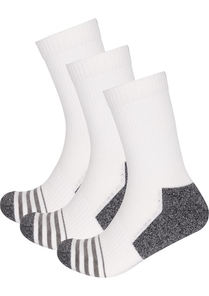 3 lü Paket Shaftless Golf Soket Çorap Beyaz/Beyaz/Beyaz