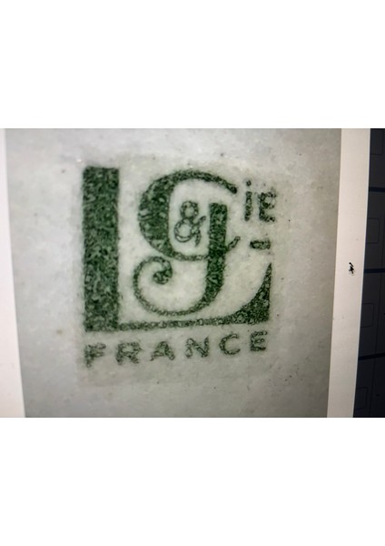 32 cm Çapında Fransız Porselen Tepsi