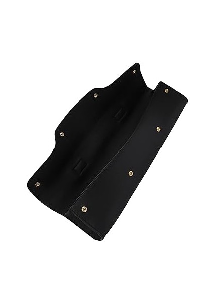 Flüt Satchel Flüt Taşıma Çantası, Omuz Askılı Suni Deri Saklama Çantası, Taşınabilir Flüt Çantası, Siyah modelleri