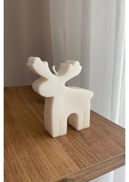 Beyaz Ren Geyiği Christmas Yılbaşı Mumu fırsatları