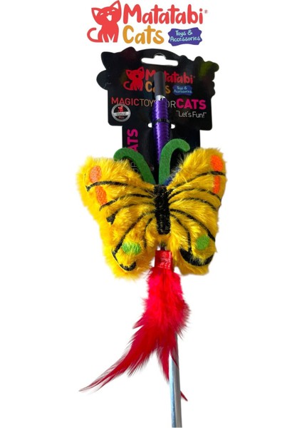 Kelebek Al. Saplı Kedi Oltası(Matatabi,çıngırak ve Özel Hışırtı Içerir.özel Kumaş) modelleri