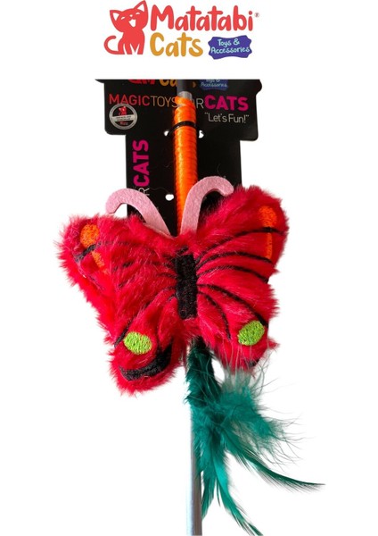 Kelebek Al. Saplı Kedi Oltası(Matatabi,çıngırak ve Özel Hışırtı Içerir.özel Kumaş) fırsatları