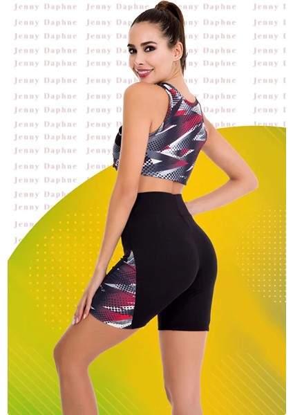 Lady Sporcu Şort Tayt Büstiyer Takım