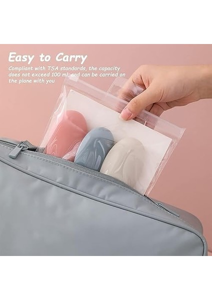 Seyahat Şişesi Krem Şampuan 3 Adet Set, Sızdırmaz Kozmetik Şişesi, Çok Amaçlı Seyahat Tipi Doldurulabilir Krem Losyon Şişe Seti Tatil Kamp Kutusu (Bpa Içermez) fiyatları