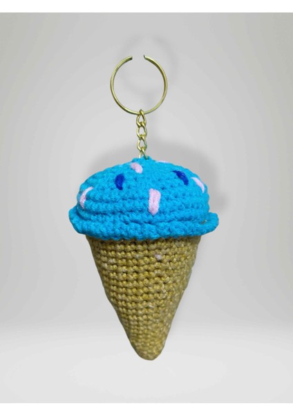 Amigurumi Külah Anahtarlık 10-11 cm Sevimli El Örgüsü Hediyelik Anahtar ve Çanta Aksesuarı (KOD:109)