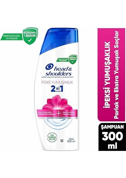 & Shoulders Ipeksi Yumuşaklık 2'si 1 Arada Kepeğe Karşı Etkili Şampuan 300ML fiyatları