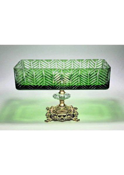 El Yapımı Kristal Paris Desenli Baton Dekoratif Sunumluk Sofra Sunum Kasesi fiyatları