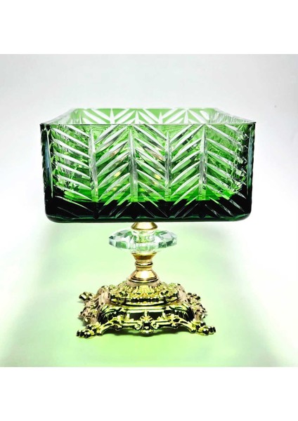 El Yapımı Kristal Paris Desenli Baton Dekoratif Sunumluk Sofra Sunum Kasesi fırsatları