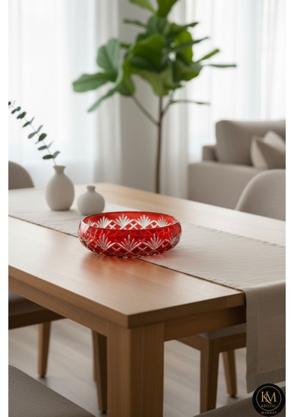 Kristal Dekor Flower Sofra Sunum Kasesi