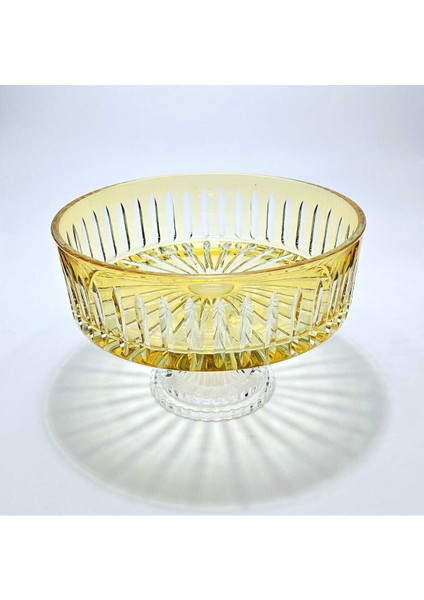 Kristal Kesme Dekor Sofra Kase Sunumluk Meyvelik 25CM modelleri