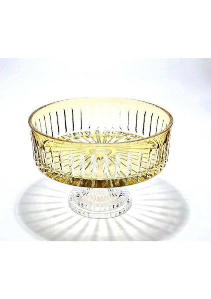 Kristal Kesme Dekor Sofra Kase Sunumluk Meyvelik 25CM indirimleri