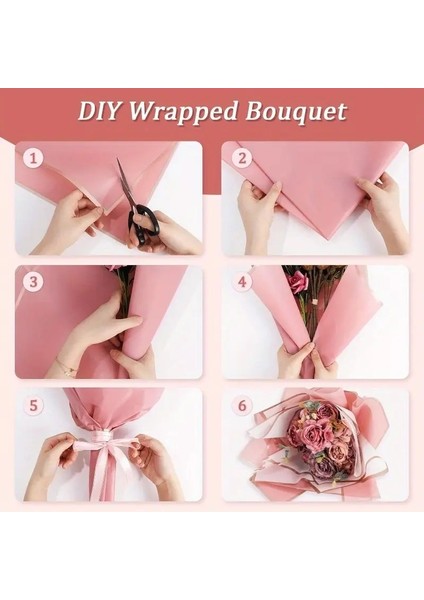 Çiçek Buket Demet Ambalaj Kağıdı Jelatini (Beyaz Zemin-Beyaz Çerçeve) 55X55CM