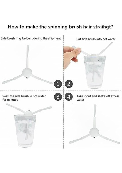 Robot Vacuum Mop S10 PLUS,X10 PLUS,X20 Plus 2 Adet Yan Fırça indirimleri