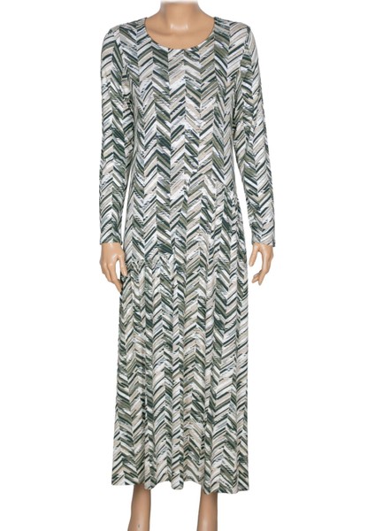 Barem Kadın Funda Belden Basene Büzgülü Penye Haki Elbise D58 fiyatları