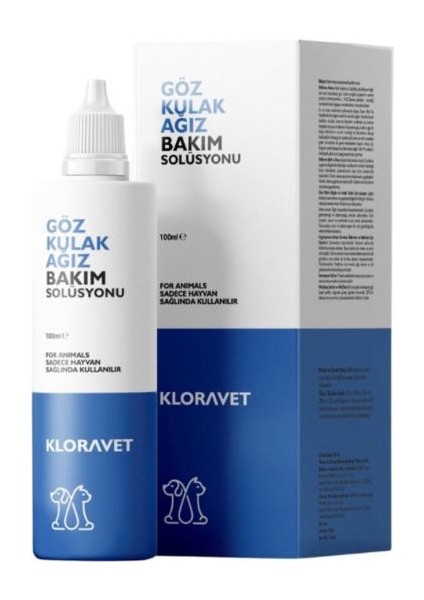 Kedi ve Köpekler Için Göz Kulak ve Ağız Temizleme Bakım Ürünü 100 ml modelleri
