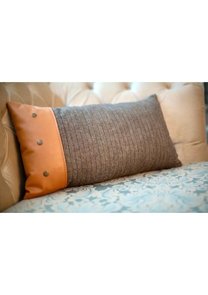 Belly Long Deri Detaylı Kırlent fiyatları