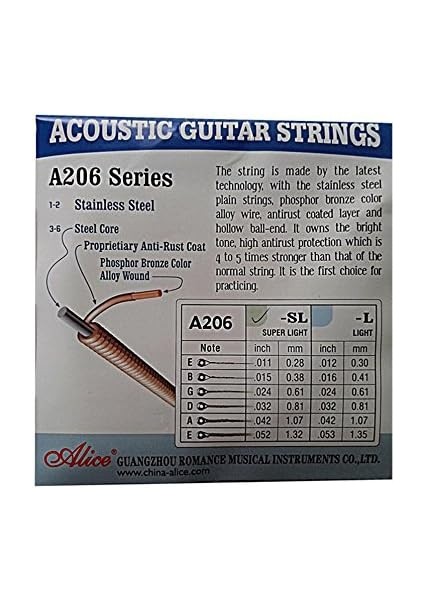 A206-SL Akustik Gitar Teli - Takım Tel fiyatları
