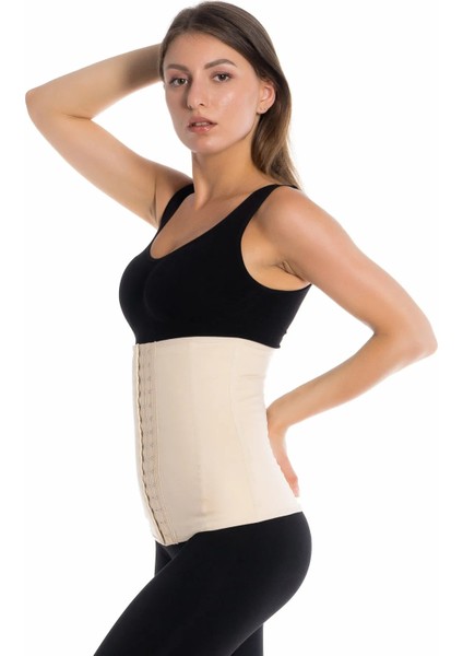 Çelik Balenli Lateks İnceltici Sıkılaştırıcı Doğum Sonrası Latex Korse Bel Lohusa Göbek Korsesi