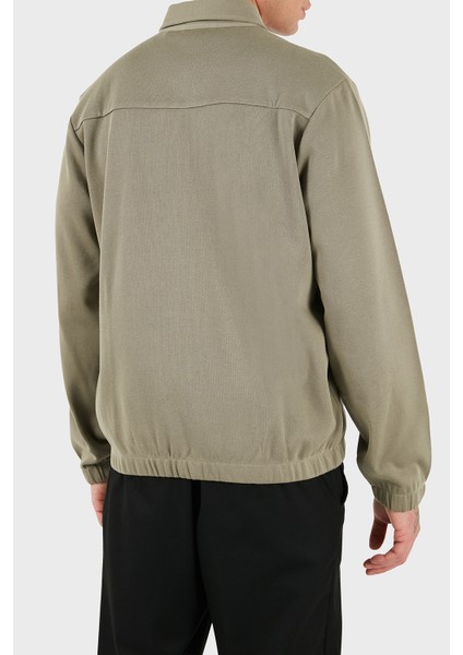 Pamuklu Regular Fit Ceket Yaka Logolu Fermuarlı Sweat Erkek Sweat 50556971 245 modelleri