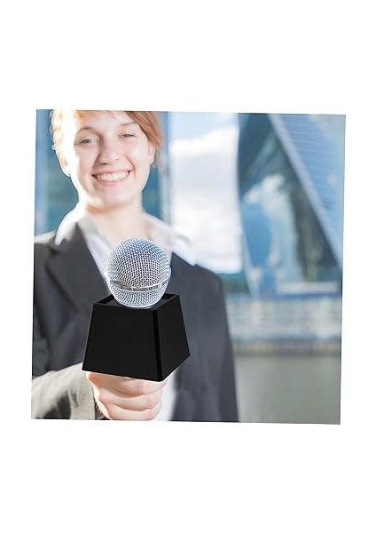 Röportaj Mikrofonu Bayrak Desteği Gazeteciler ve Haber Raporlama Için Logo Kutulu Taşınabilir Mikrofon Standı fırsatları