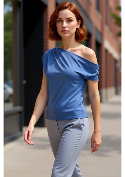 Regular Kalıp Polyester Bluz Yazlık Şıklık Seçkin Malzeme fırsatları