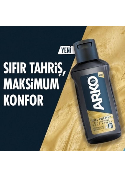 Arko Men Tıraş Sonrası Kolonya, Gold Power, 255 Mililitre modelleri