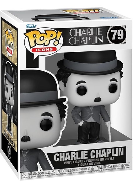 Toys Funko Pop Icons: Charlie Chaplin Figür