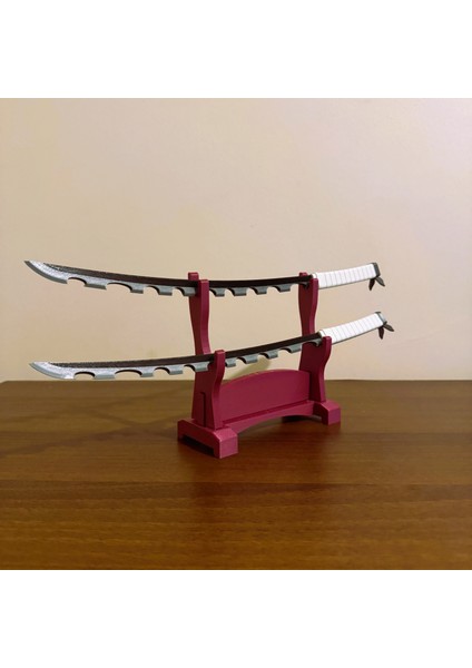 Demon Slayer Anime Inosuke Hashibira Katana & Stand 40 cm 3D Baskı modelleri