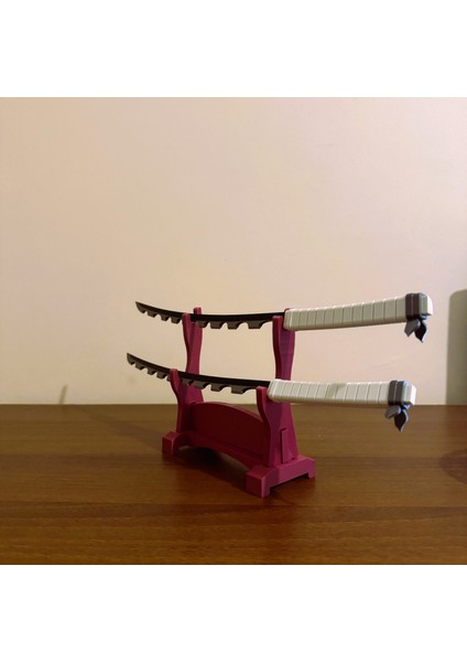 Demon Slayer Anime Inosuke Hashibira Katana & Stand 40 cm 3D Baskı fırsatları