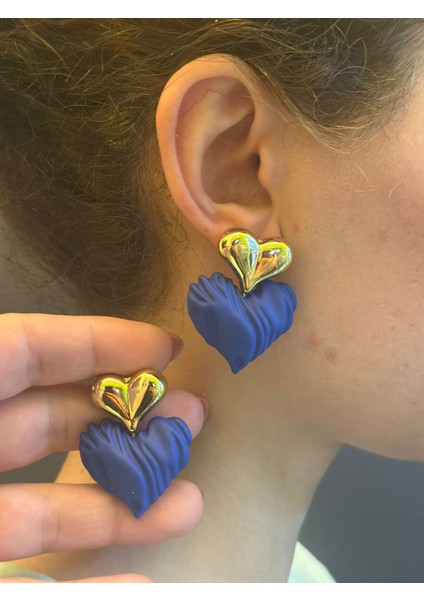 Kalpli Tasarım Kadın Küpe 5 cm modelleri