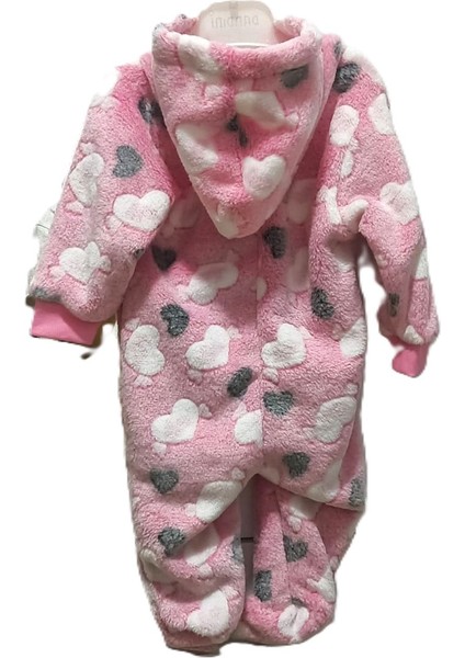 My Baby Kumsal Ayıcık Kelebek ve Petek Desenli Kapişonlu Polar Bebe Tulumu Dandini fiyatları