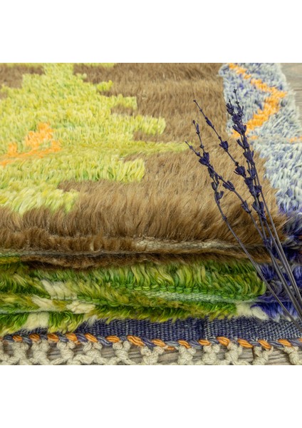 Almas El Dokuma Geometrik Desenli Halı 103X163 cm fırsatları