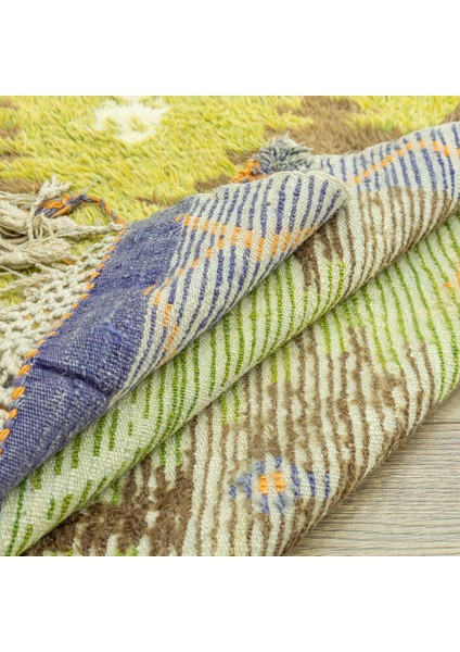 Almas El Dokuma Geometrik Desenli Halı 103X163 cm