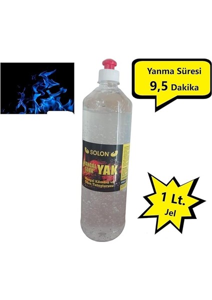 Mangal Soba Şömine Tutuşturucu Jel Yakıt 1 Litre fırsatları