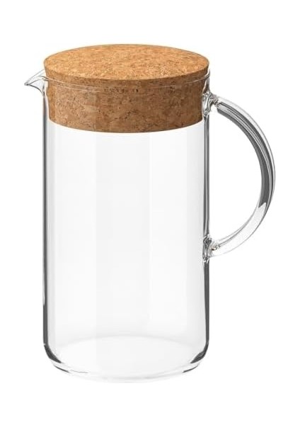 Kapaklı Sürahi 22 x 18 x 12 Cm, Şeffaf Cam fiyatları