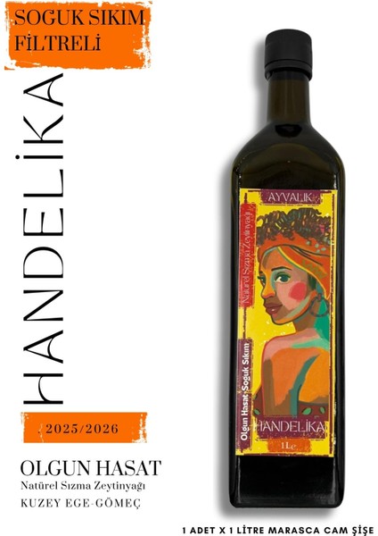 Natürel Sızma Zeytinyağı Soğuk Sıkım Olgun Hasat 2025/2026 1 lt