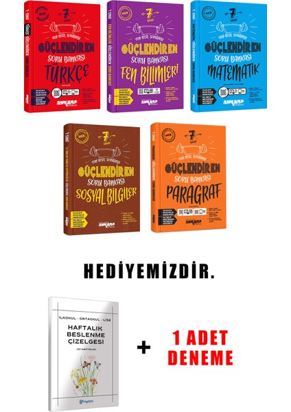 7.sınıf Güçlendiren Soru Bankası 5'li Set (Güncel Marif Model) fiyatları