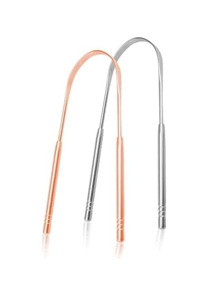 Yunhan Dil Temizleyici Aparat, Paslanmaz Dil Kazıyıcı,dil Temizleyici. Metal Gold Mix Set (Metal-Gold Mix)