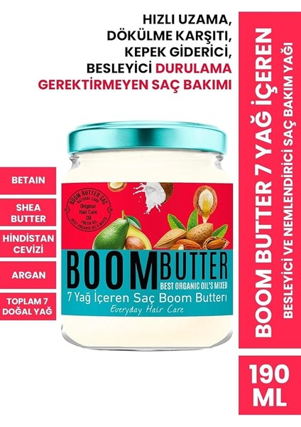 Scıence Boom Butter 7 Yağ Içeren Besleyici ve Nemlendirici Saç Bakım Yağı 190 ml fiyatları