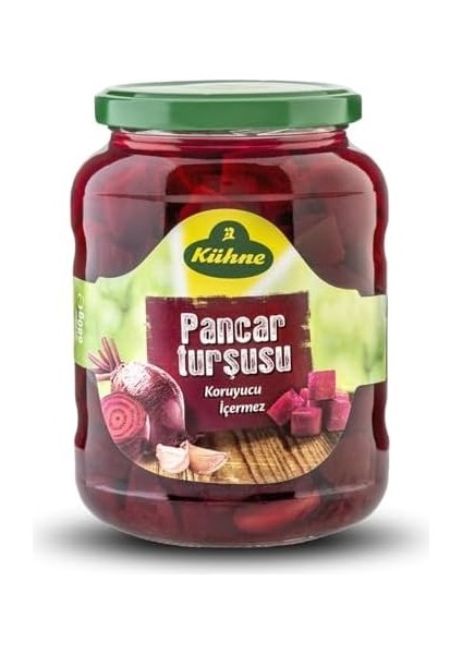 Kühne Pancar Turşusu Cam Kavanoz 680 gr