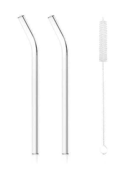 Pipet Seti, 2 Adet Pipet ve 1 Adet Temizleme Fırçası, Gıda Güvenli Dayanıklı Cam modelleri