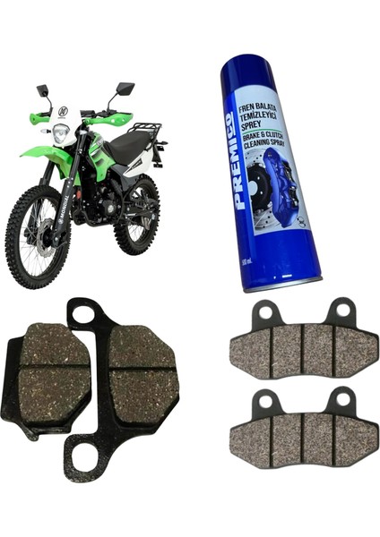 Mondial x Treme 150 200 Ön Arka Fren Balatası Balata Sprey Hediye