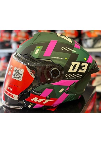 Cosmo Sv Sergio Garcia D18 Mat Açık Kask fırsatları