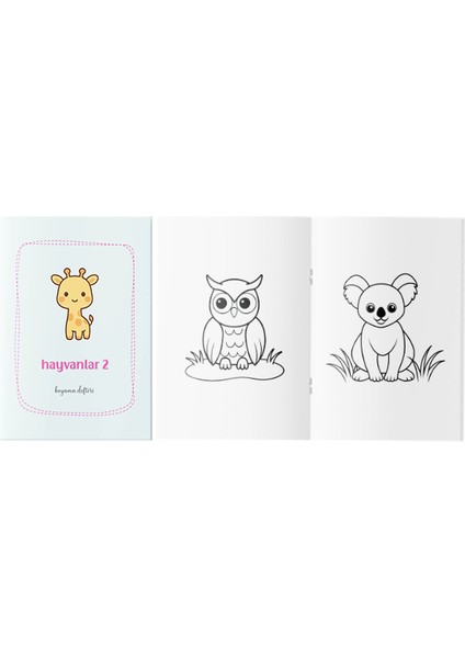 Hayvanlar Boyama Kitabı 2
